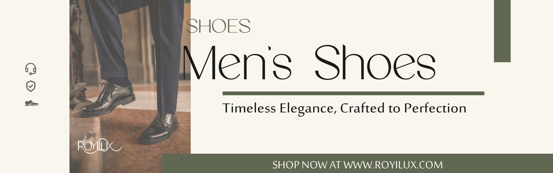 Men's shoes category banner